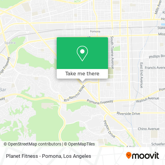 Planet Fitness - Pomona map