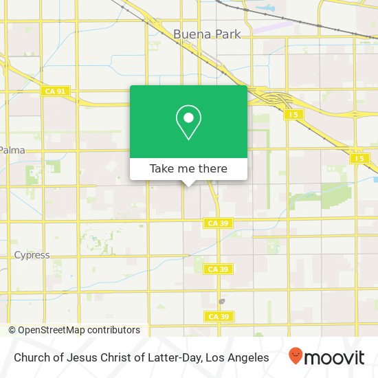 Mapa de Church of Jesus Christ of Latter-Day