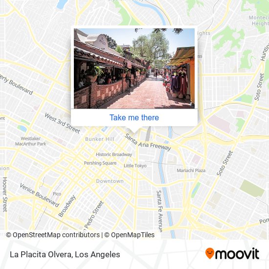 Mapa de La Placita Olvera