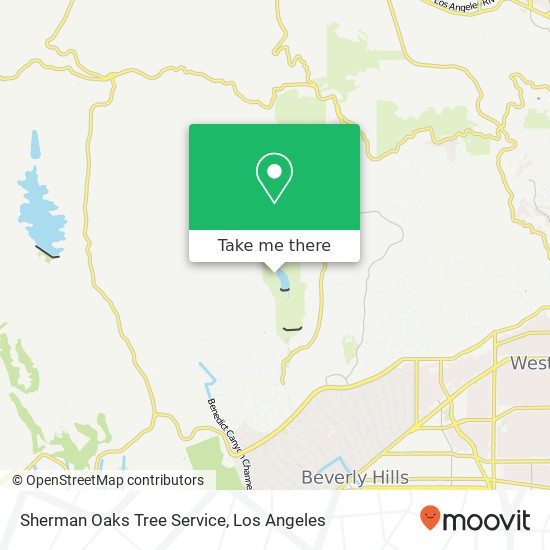 Sherman Oaks Tree Service map