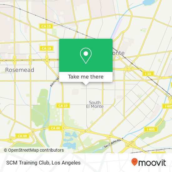 SCM Training Club map