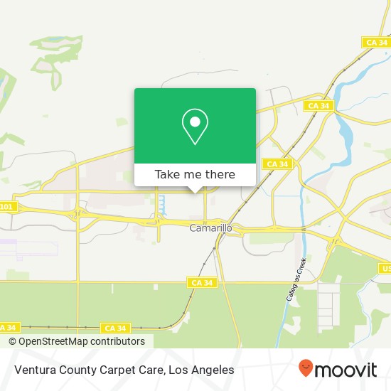 Ventura County Carpet Care map