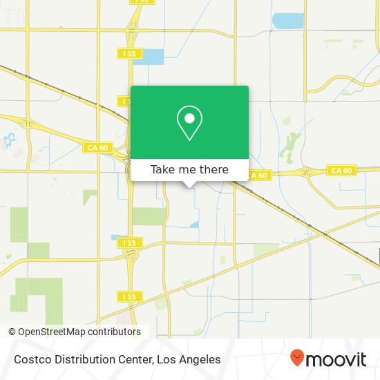 Mapa de Costco Distribution Center
