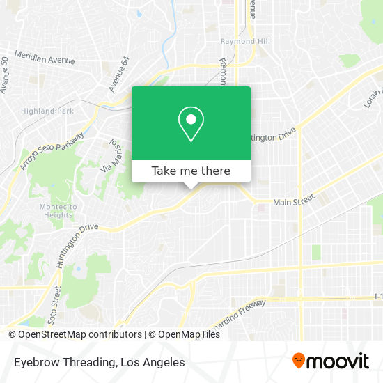 Eyebrow Threading map