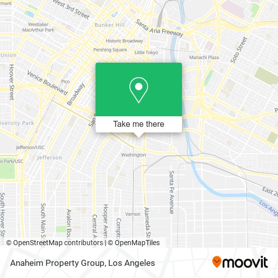 Anaheim Property Group map