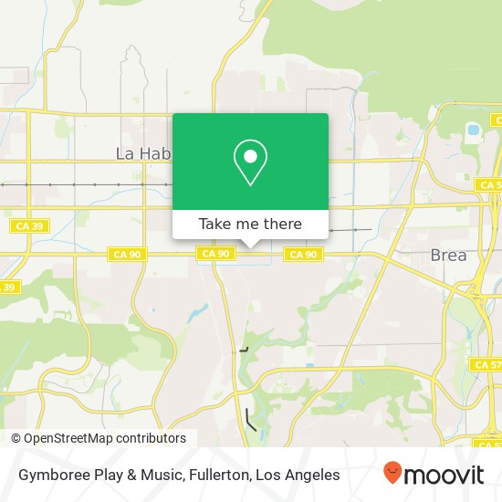 Mapa de Gymboree Play & Music, Fullerton