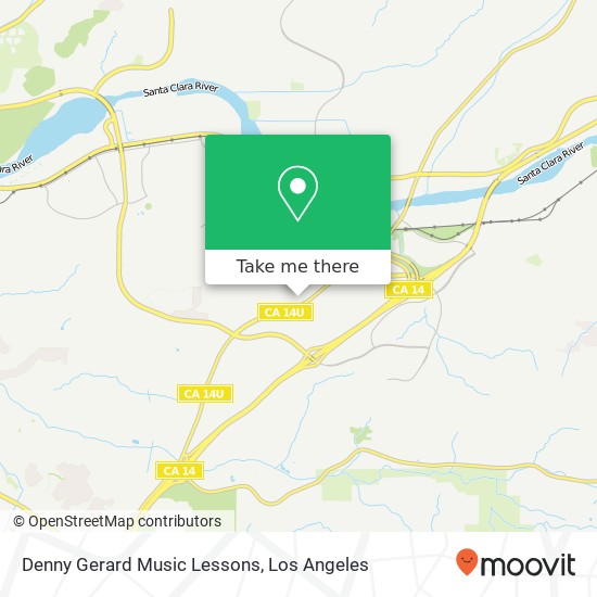 Denny Gerard Music Lessons map