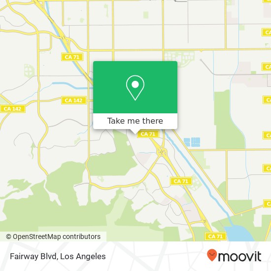 Fairway Blvd map