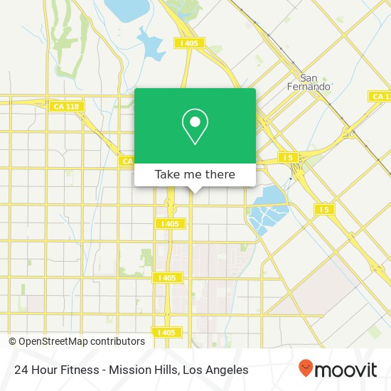 Mapa de 24 Hour Fitness - Mission Hills
