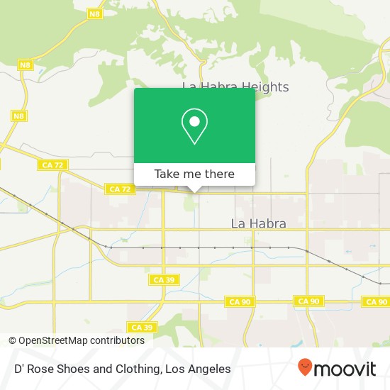 Mapa de D' Rose Shoes and Clothing