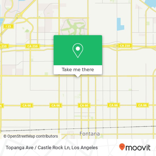 Topanga Ave / Castle Rock Ln map