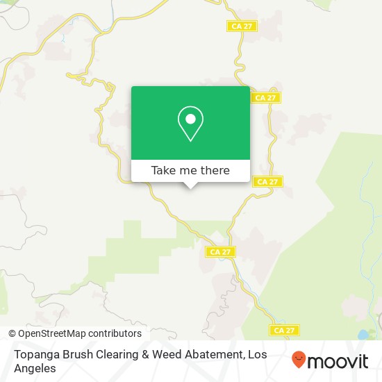 Topanga Brush Clearing & Weed Abatement map