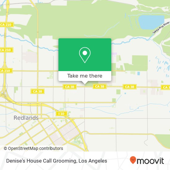 Denise's House Call Grooming map