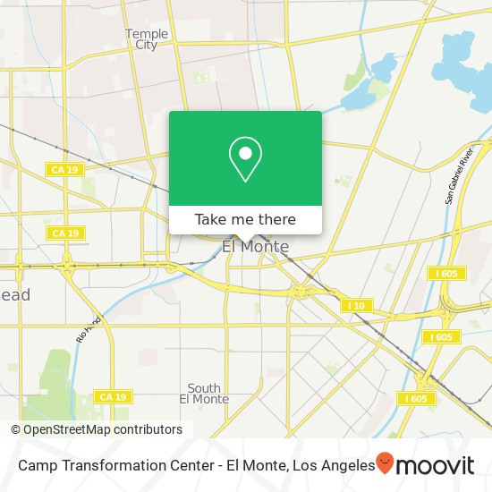 Camp Transformation Center - El Monte map