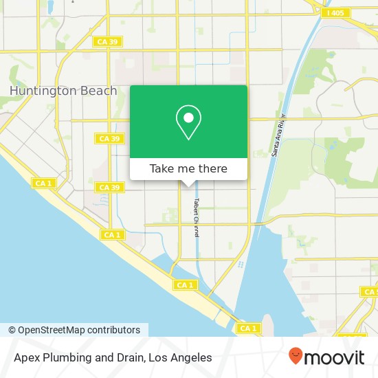 Mapa de Apex Plumbing and Drain