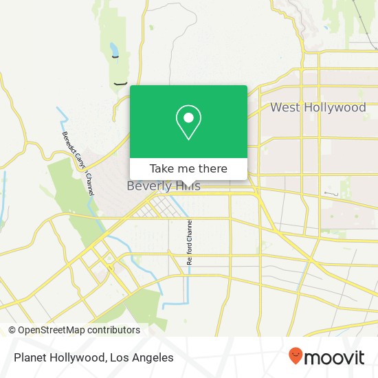 Mapa de Planet Hollywood