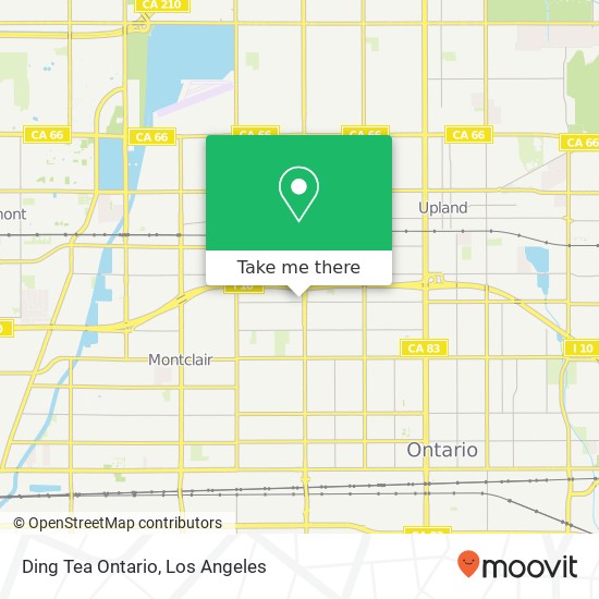 Ding Tea Ontario map