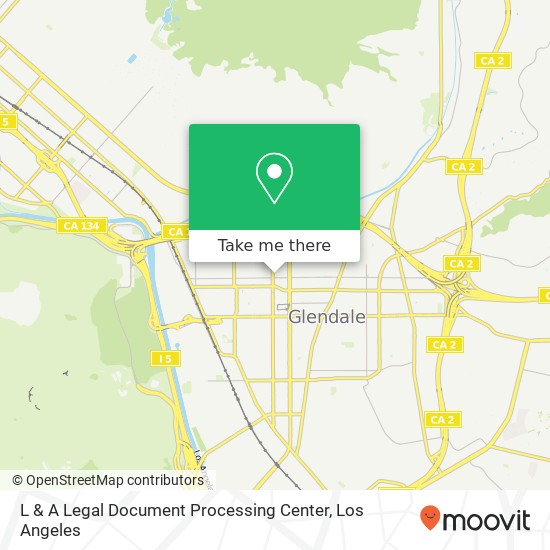 Mapa de L & A Legal Document Processing Center