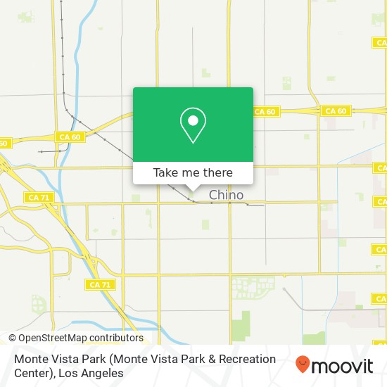 Monte Vista Park (Monte Vista Park & Recreation Center) map
