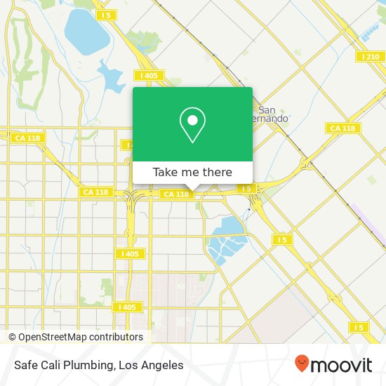 Mapa de Safe Cali Plumbing