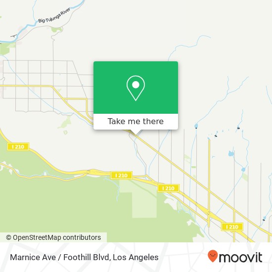 Mapa de Marnice Ave / Foothill Blvd