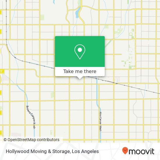 Hollywood Moving & Storage map