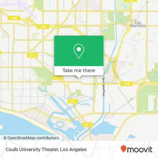 Csulb University Theater map