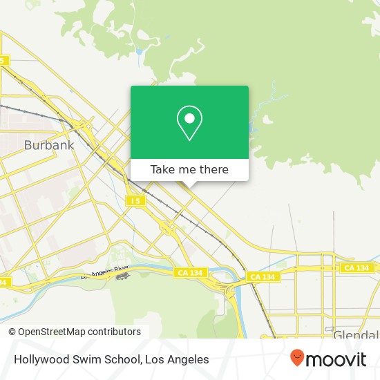 Hollywood Swim School map