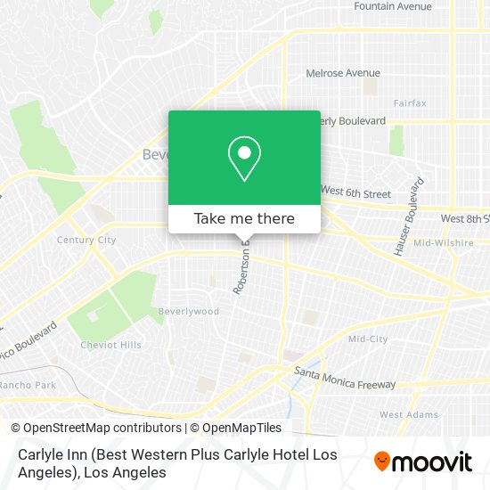 Carlyle Inn (Best Western Plus Carlyle Hotel Los Angeles) map