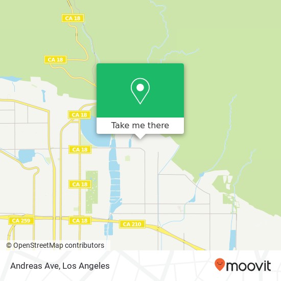 Andreas Ave map