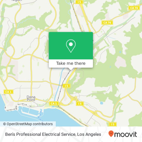 Ben's Professional Electrical Service map