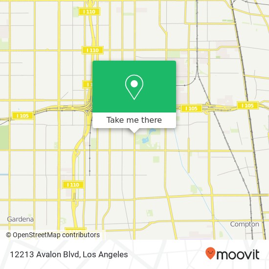 Mapa de 12213 Avalon Blvd