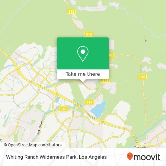 Whiting Ranch Wilderness Park map