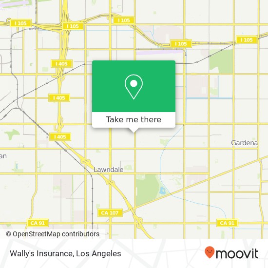 Wally's Insurance map