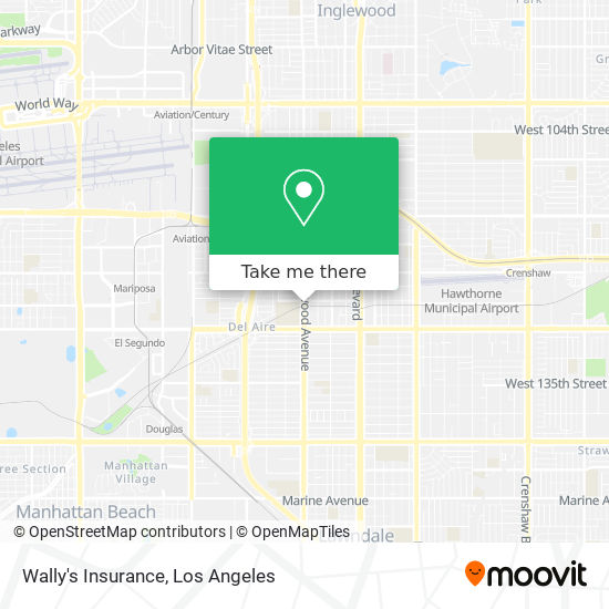 Wally's Insurance map