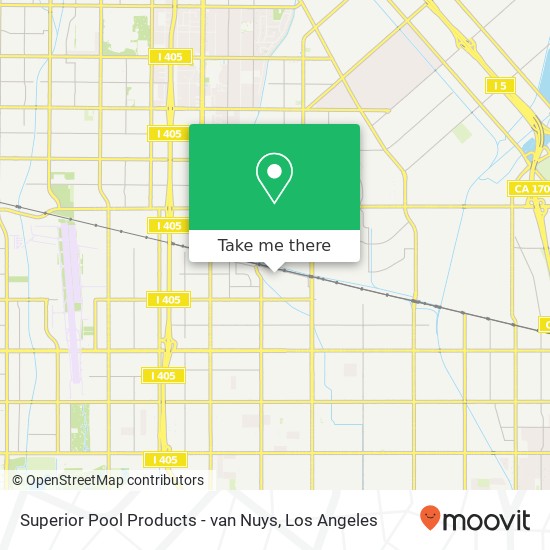 Superior Pool Products - van Nuys map