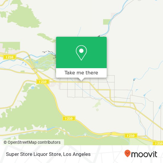Super Store Liquor Store map
