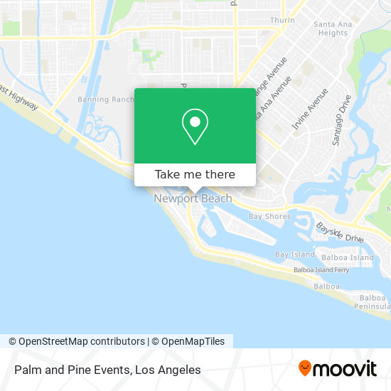 Palm and Pine Events map