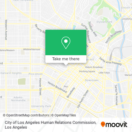 City of Los Angeles Human Relations Commission map
