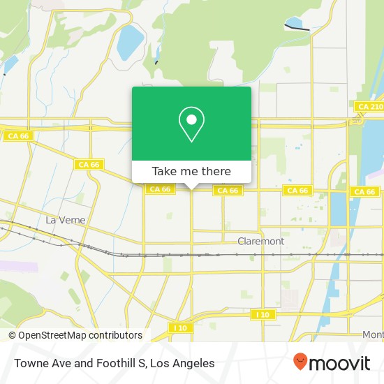 Mapa de Towne Ave and Foothill S
