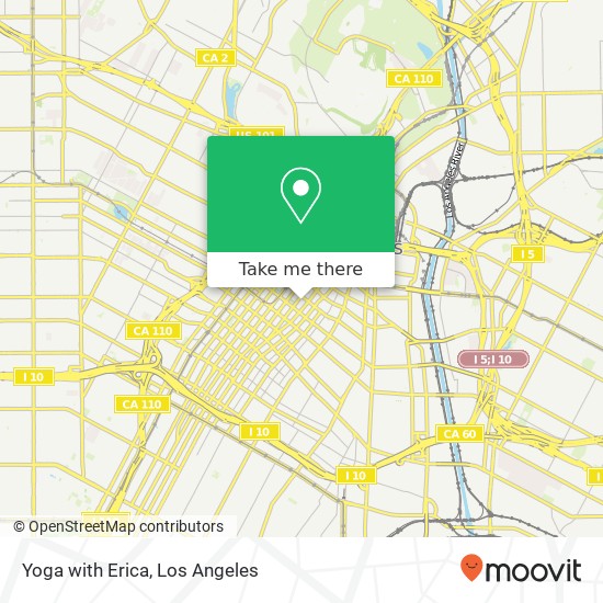 Yoga with Erica map