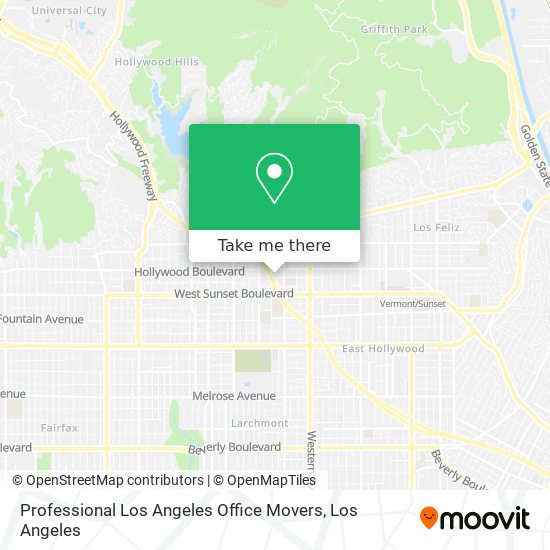 Professional Los Angeles Office Movers map