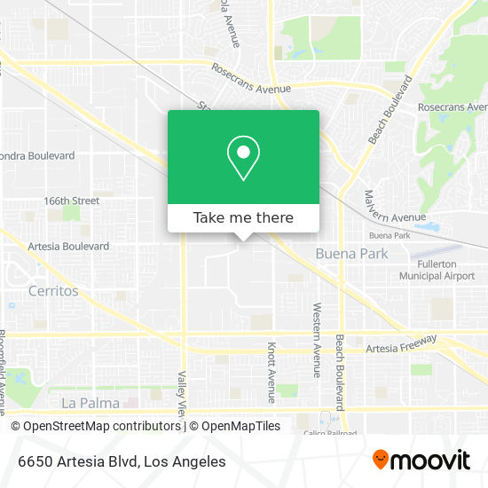 Mapa de 6650 Artesia Blvd