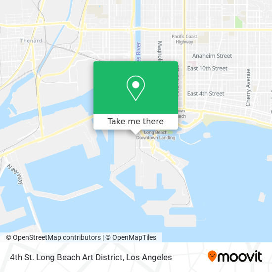 Mapa de 4th St. Long Beach Art District