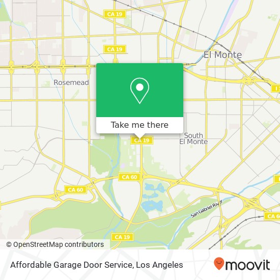 Affordable Garage Door Service map