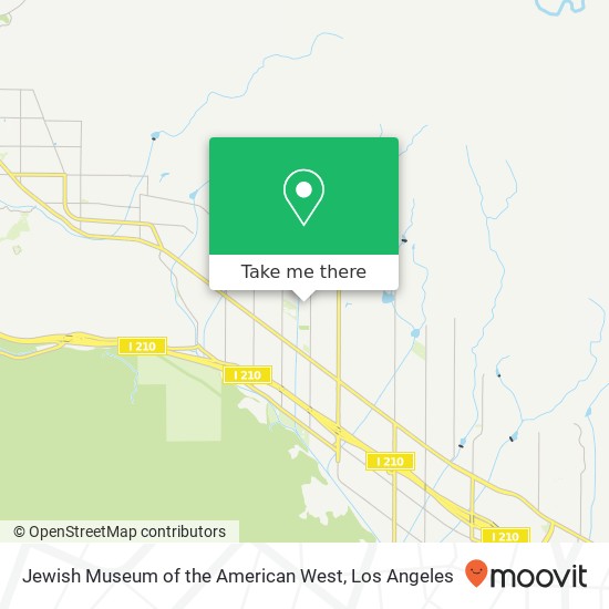Jewish Museum of the American West map