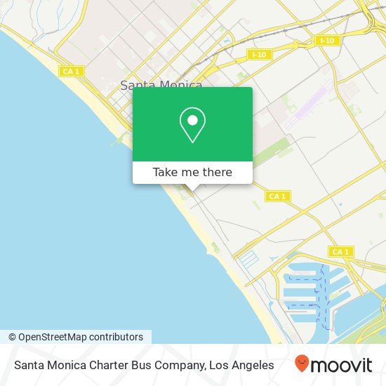 Santa Monica Charter Bus Company map