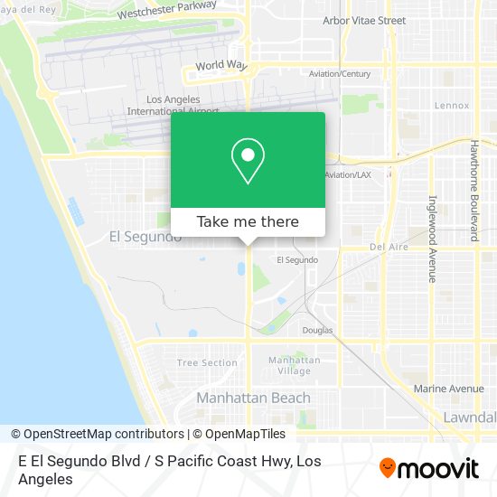 Mapa de E El Segundo Blvd / S Pacific Coast Hwy