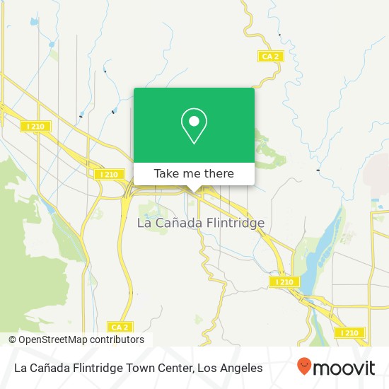 La Cañada Flintridge Town Center map