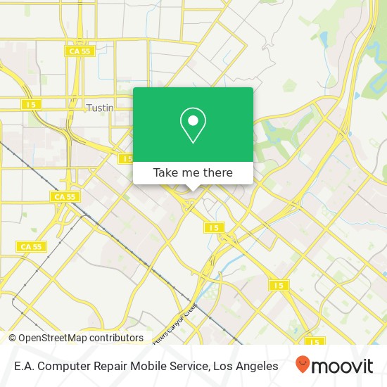 E.A. Computer Repair Mobile Service map